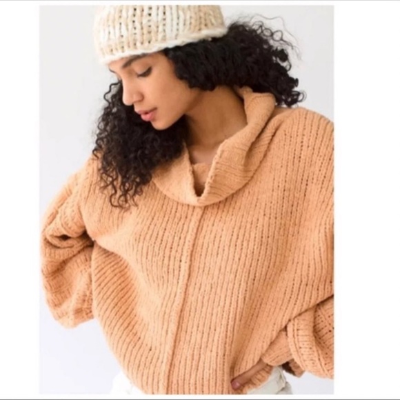 Free People BE YOURS COWL NECK PULLOVER SWEATER NWT - Picture 3 of 11